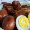 卤三味 Braised Pork with Egg & Tofu