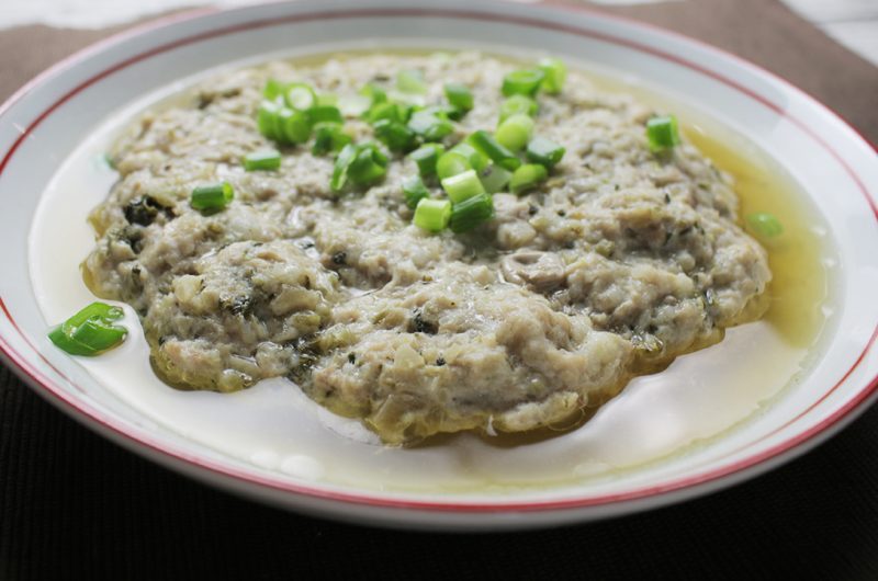 Steamed Meat Patty with Preserved Turnip 大头菜蒸肉饼