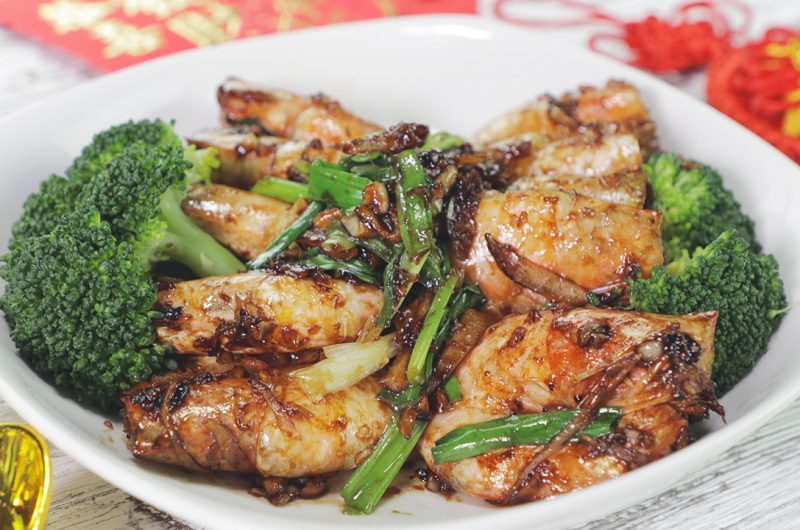 Fried Prawn with Oyster Sauce 蚝油虾