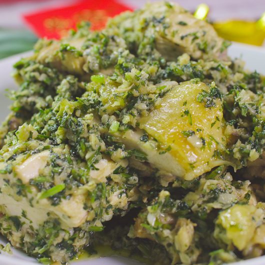 青龙菜 StirFried Green Dragon Vegetable with Dried Shrimp Nanyang