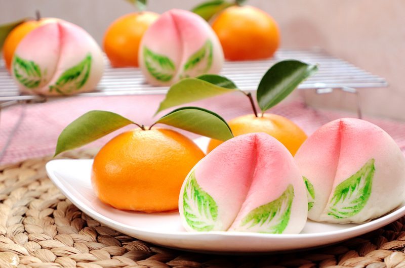 Mandarin Orange & Longevity Peach Bun 柑橘包 & 寿桃包