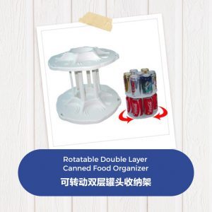 Rotatable Double Layer Canned Food Organizer