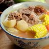 马蹄玉米排骨汤 Pork Ribs Soup with Water Chestnut & Corn