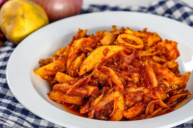 Sambal Potato & Ikan Bilis 叁巴辣炒马铃薯江鱼仔