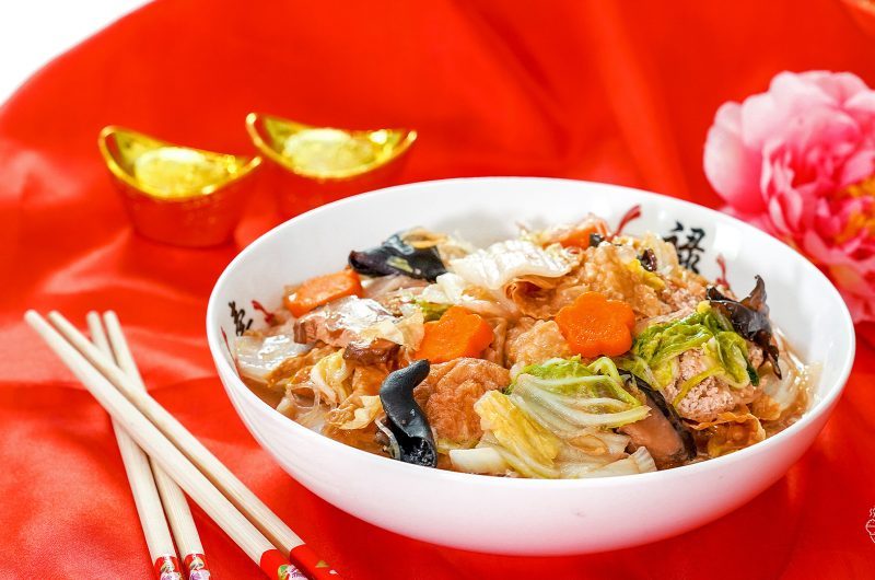 Braised Vegetables with Fermented Red Bean Curd 南乳斋菜 2.0