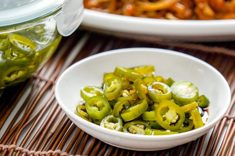 Pickled Green Chilies 腌青辣椒