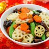 夏果莲藕小炒 Mixed Vegetables with Macadamia Nuts